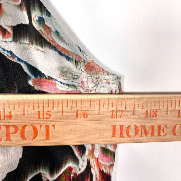 L'Agence 100% Silk Charmeuse Camisole Top Small Feminine Dark Floral Botanical - Picture 5 of 12